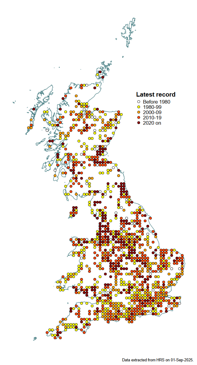 Distribution map for Cheilosia bergenstammi